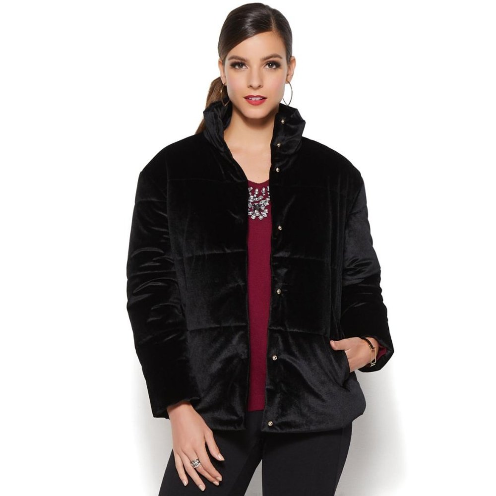 Wrap Yourself in Luxury Velvet Puffer Coat